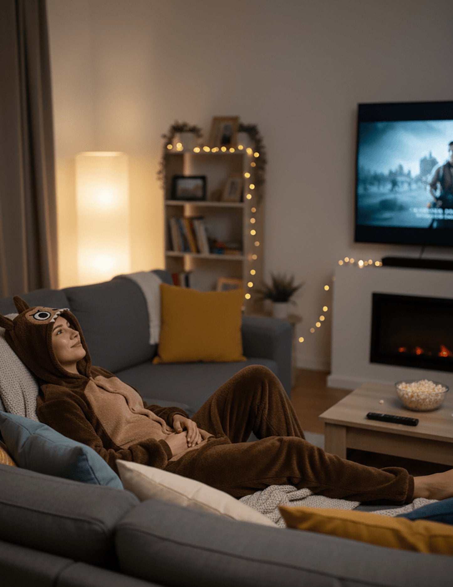 Kostým plyšového hnědého monstra pro ženy 