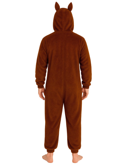 Plyšový kostým hnědého monstra pro muže 
