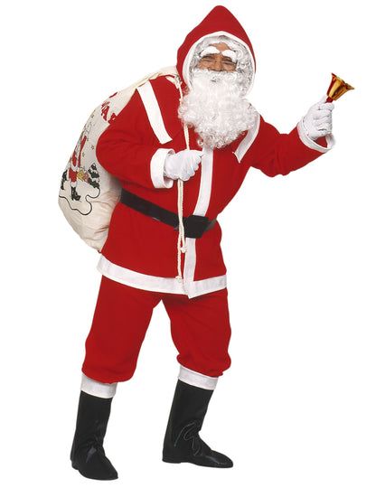 Hotte et cloche du déguisement Père Noël pour homme
