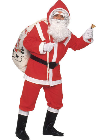 Pánský kostým Santa Clause s obočím a luxusním vousem
