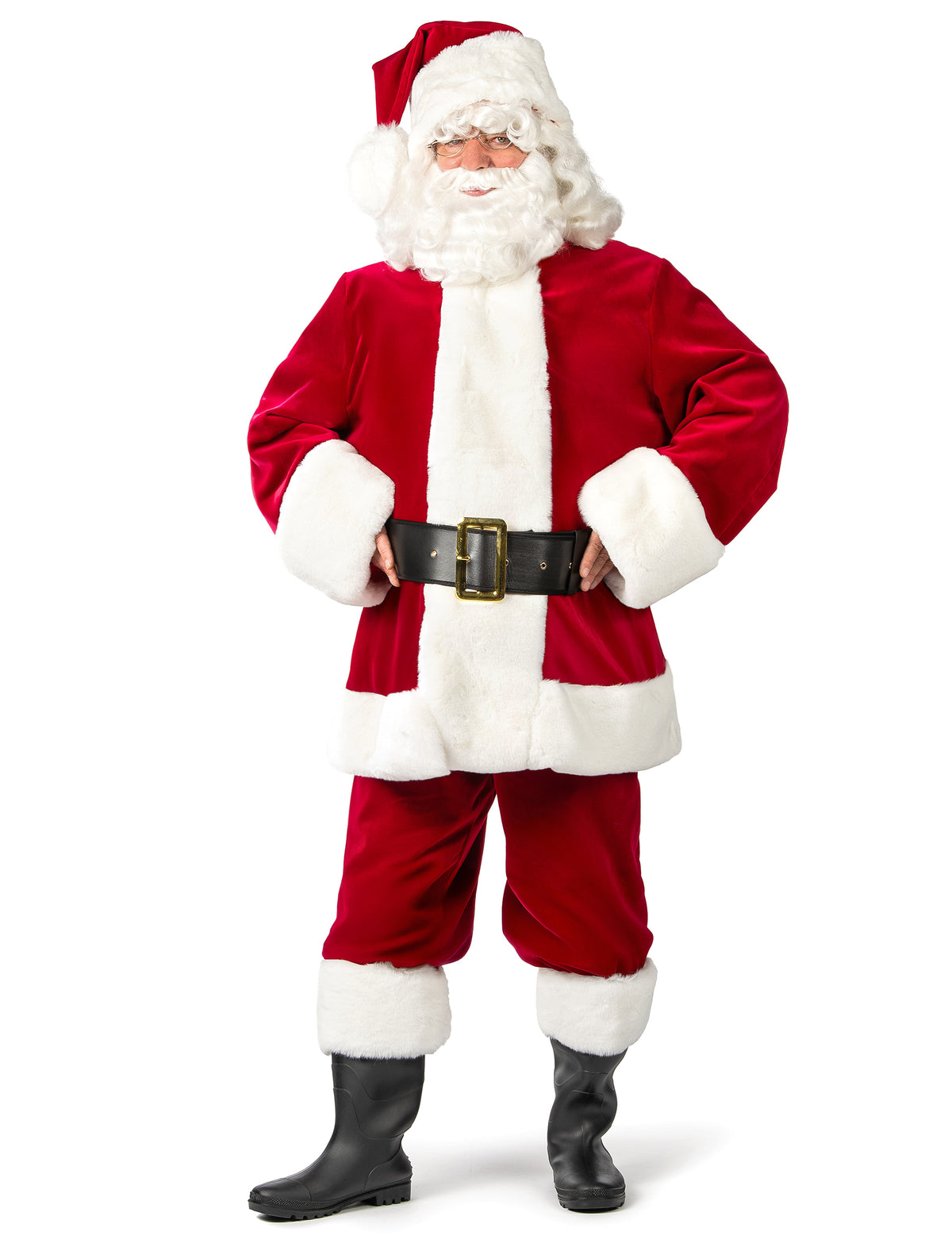 Vue de face du déguisement de Père Noël