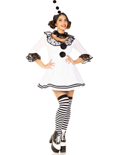 Sexy White Pierrot kostým sexy ženský