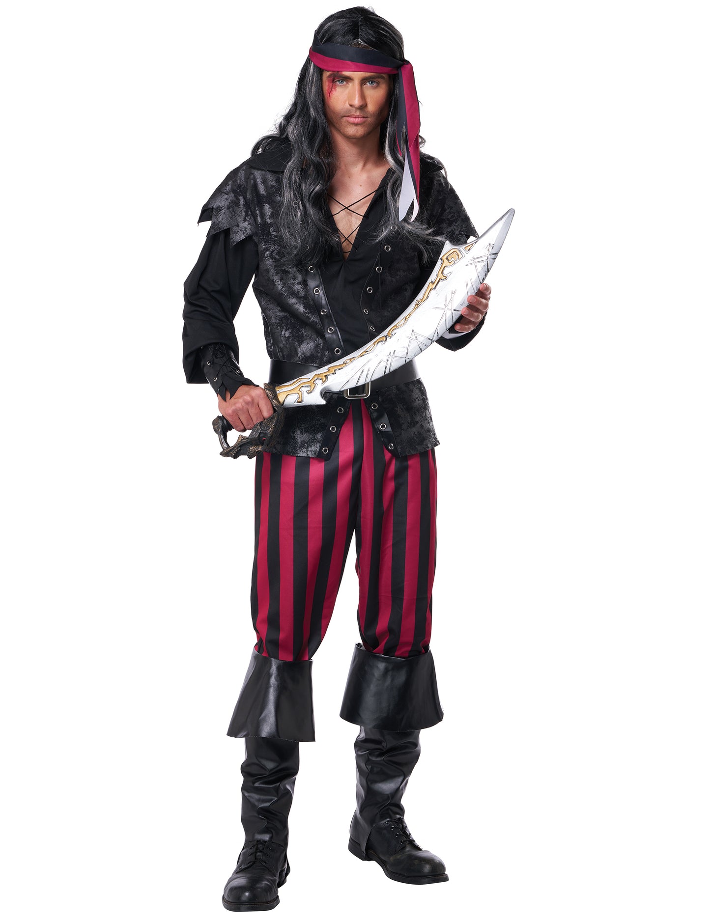 Pánský pruhovaný pirátský kostým