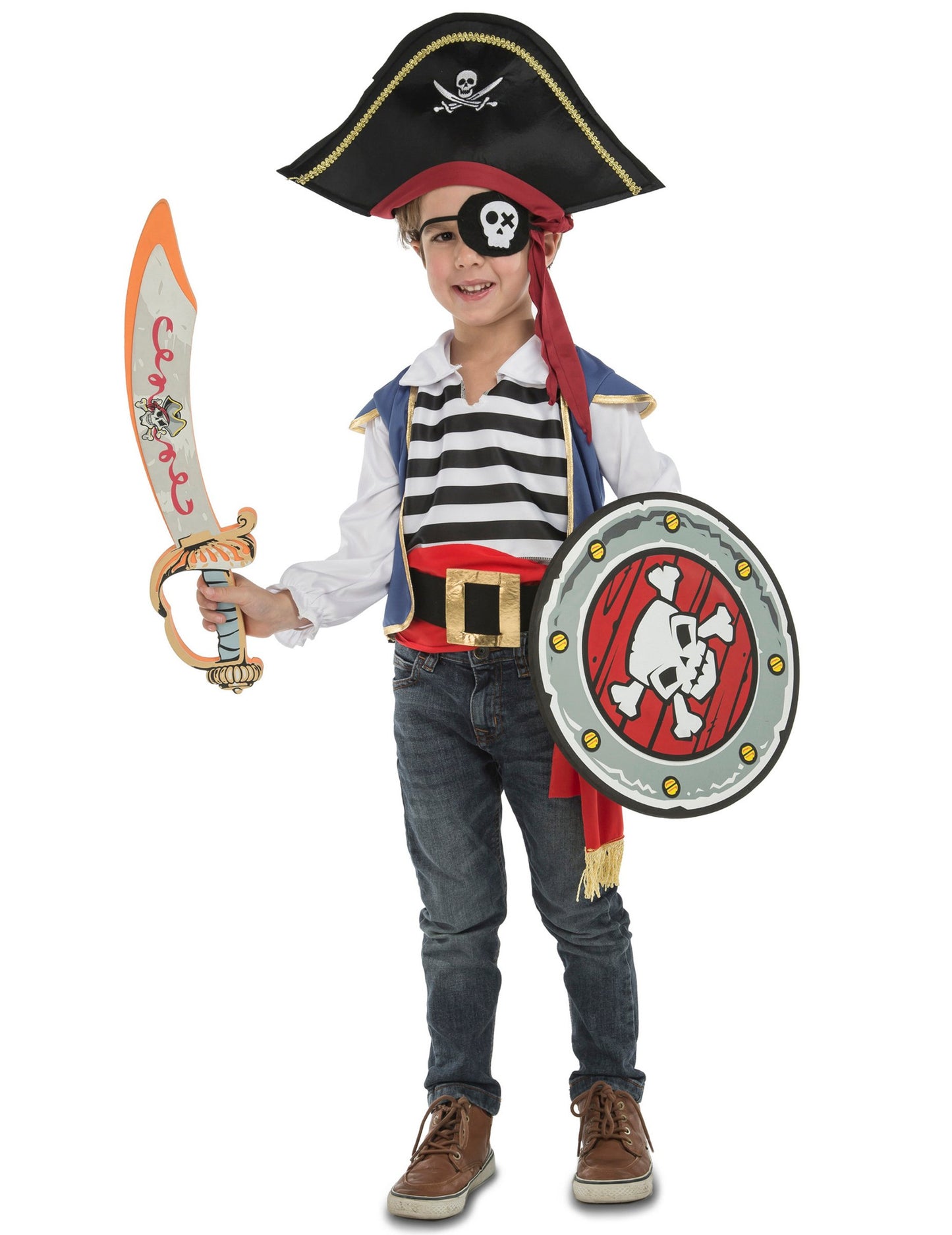 Pirát maskovat dětským příslušenstvím