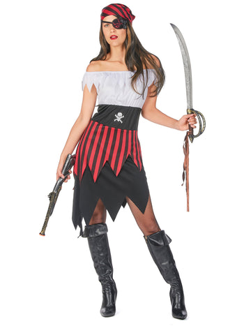 Dámský kostým pirátky se šněrováním
