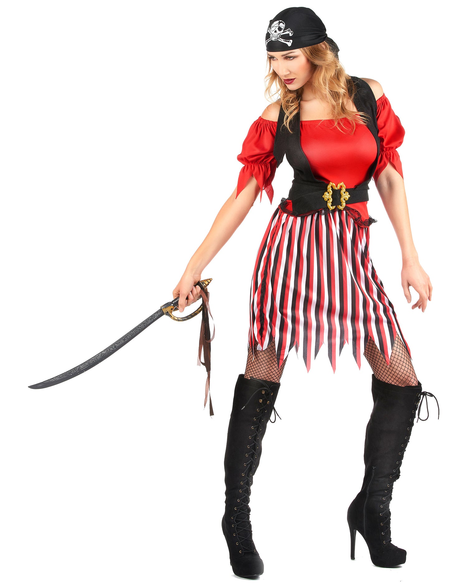 Dámský pirátský kostým tuniky