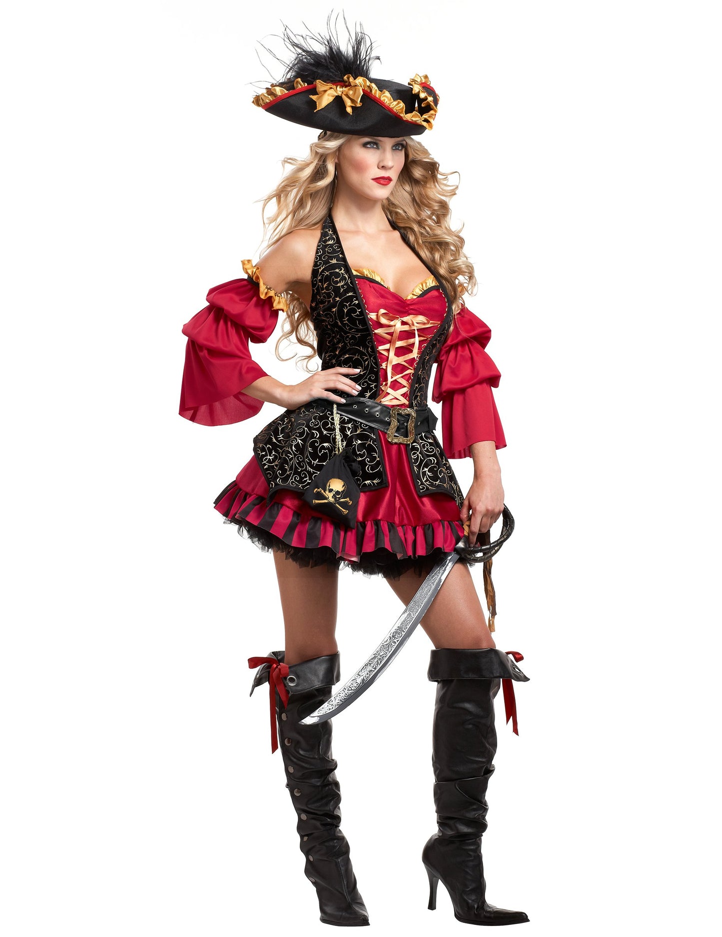 Kostým Red Pirate pro ženy - Premium