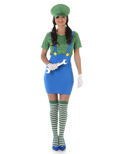 Accessoire clé à molette du déguisement de plombier vert