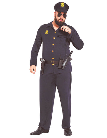 Kostým policisty pro dospělé v nadměrné velikosti