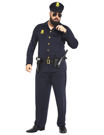 Kostým policisty pro dospělé v nadměrné velikosti