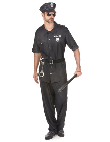 Pánský kostým černého policisty