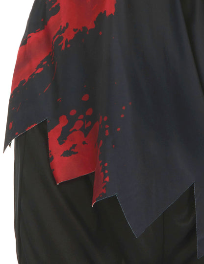 Dětský kostým zombie policisty v černém a bílém provedení