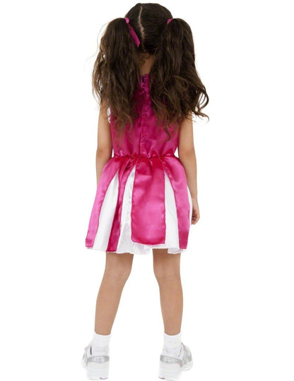 Vue de dos du déguisement pompom girl fille