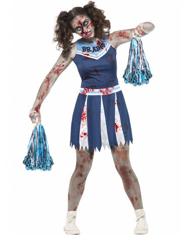 Halloweenský kostým zombie roztleskávačky pro teenagery