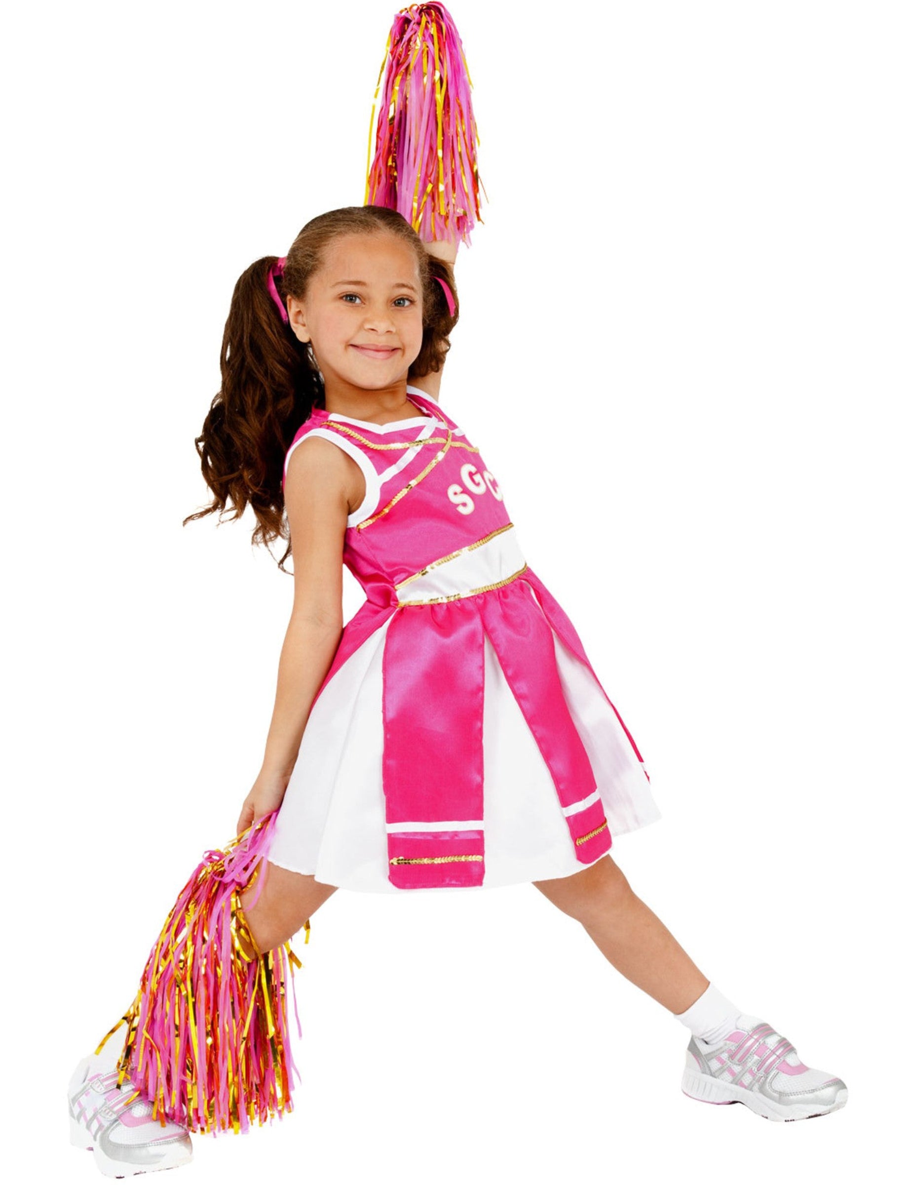 Vue de profil du déguisement pompom girl fille