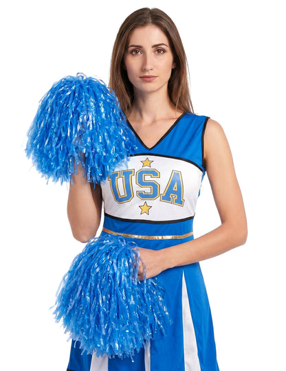 Kostüm Cheerleader USA blau Damen