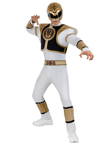 Kostým pro dospělé Bílý Power Ranger