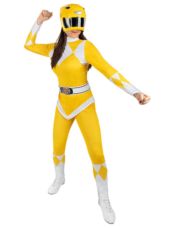 Kostým pro dospělé žlutý Power Ranger