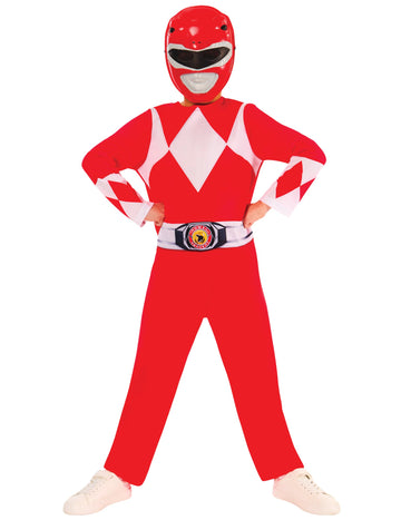 Dětský kostým klasického červeného Power Rangera