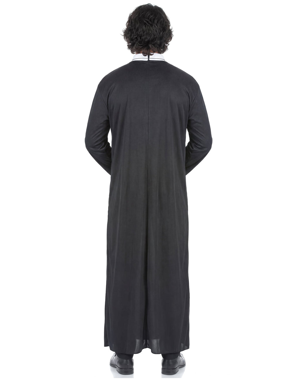 Vue de dos du déguisement de prêtre pour homme