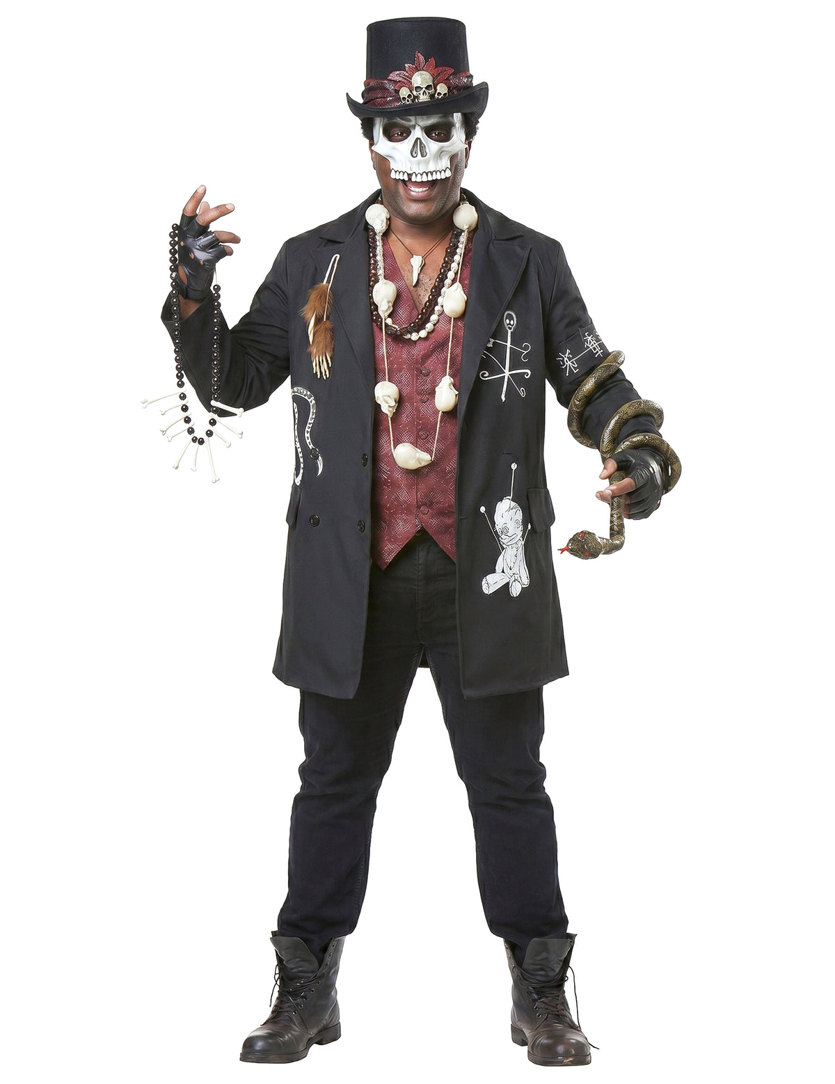 Pánský kostým voodoo kněze pro větší děti