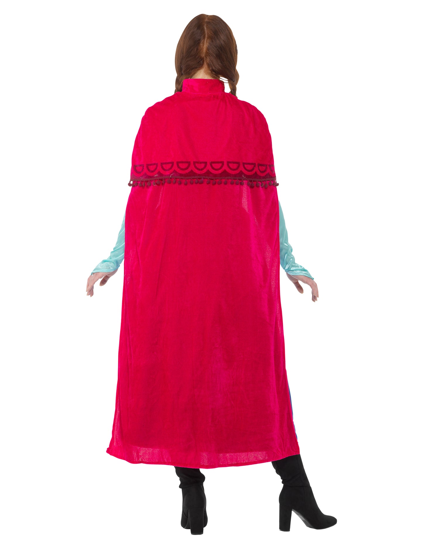 Vue de dos du déguisement de princesse de conte de fées pour femme