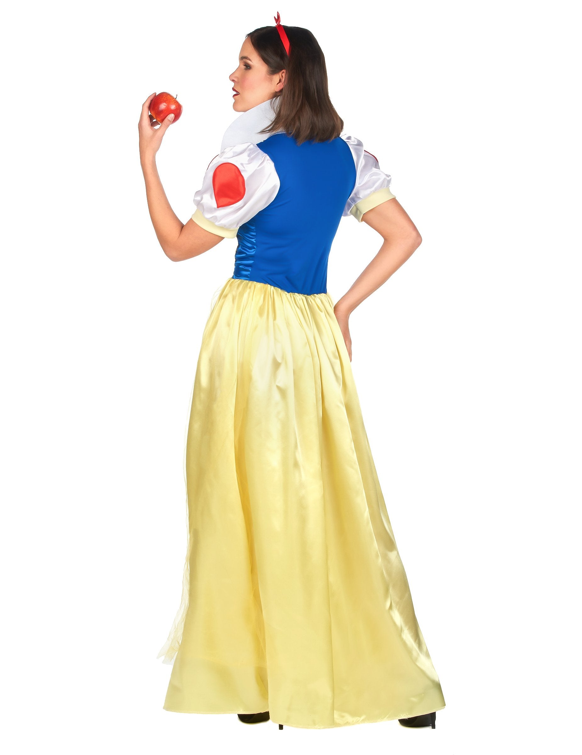 Pohled zezadu na kostým princezny ze sněhu pro ženy