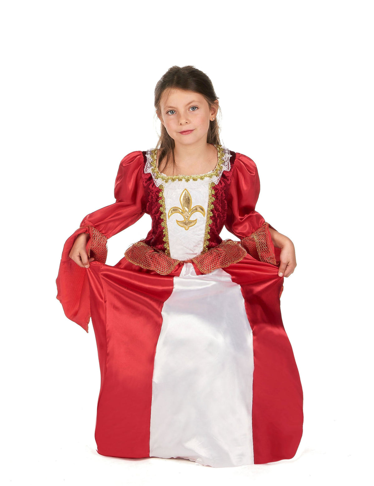 Vue de face du déguisement princesse médiévale