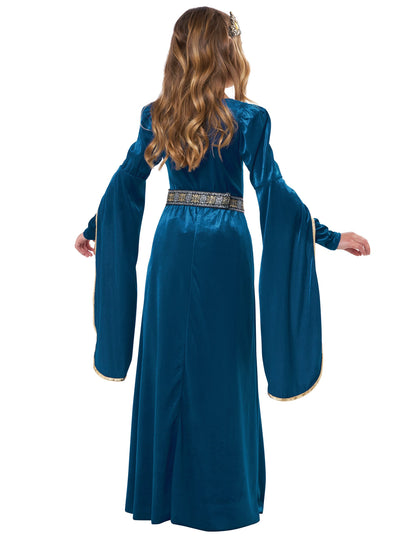 Luxusní sametový kostým středověké princezny pro dívky