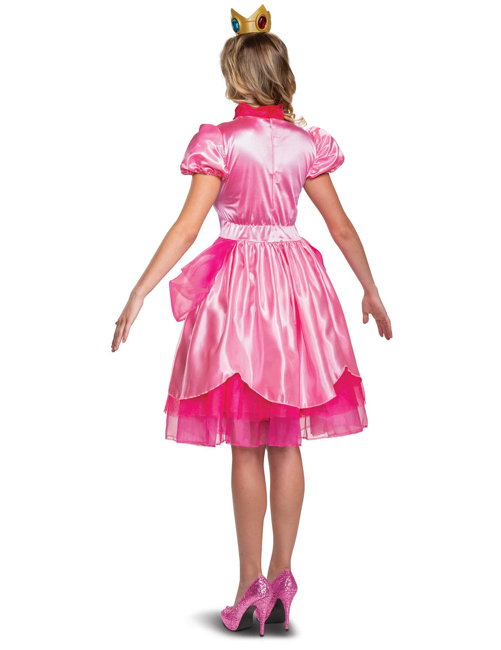 Pohled zezadu na kostým Princesse Peach Nintendo Deluxe