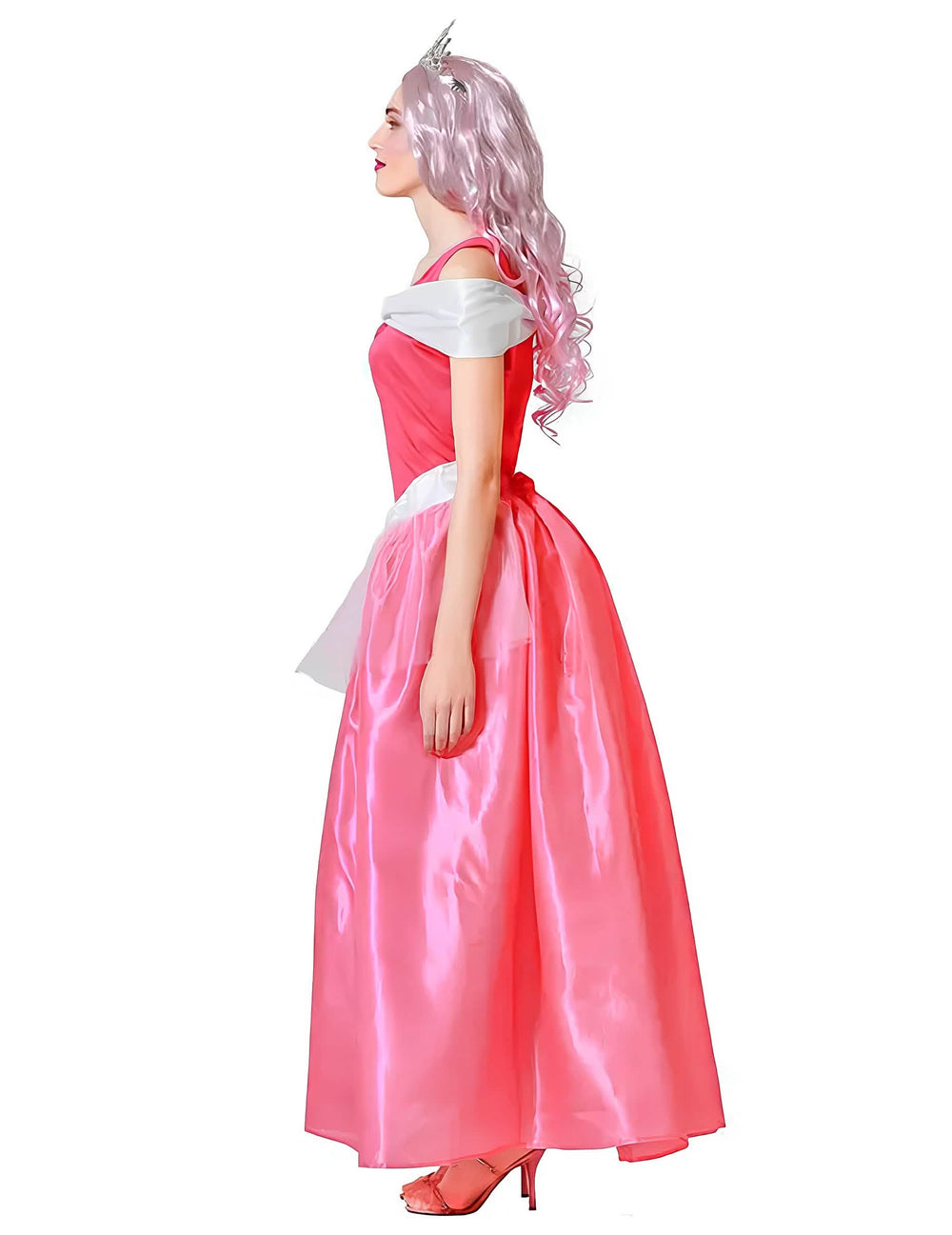 Boční pohled na kostým princezny