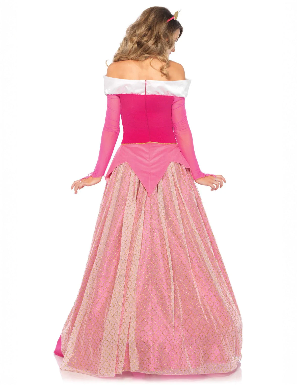 Déguisement princesse rose luxe femme