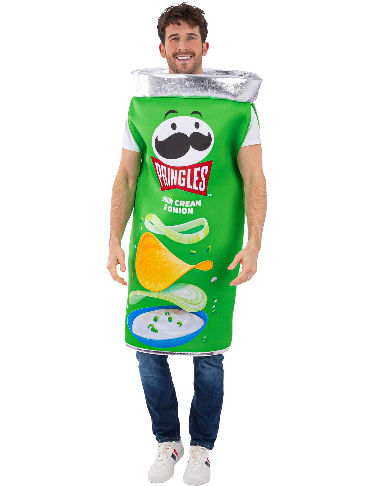 Dospělý kostým Pringles® s příchutí zakysané smetany a cibule