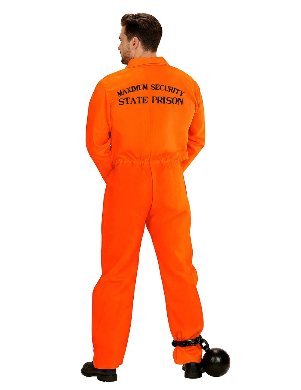 Vue de dos du déguisement de prisonnier