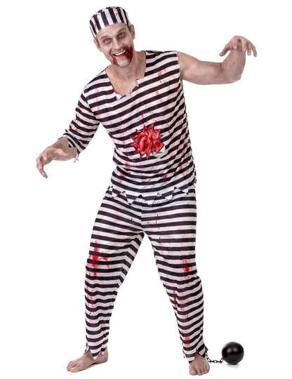 Pánský kostým strašidelného zombie vězně