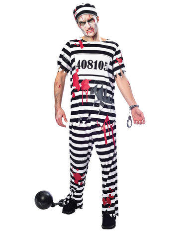 Pánský kostým zombie vězně