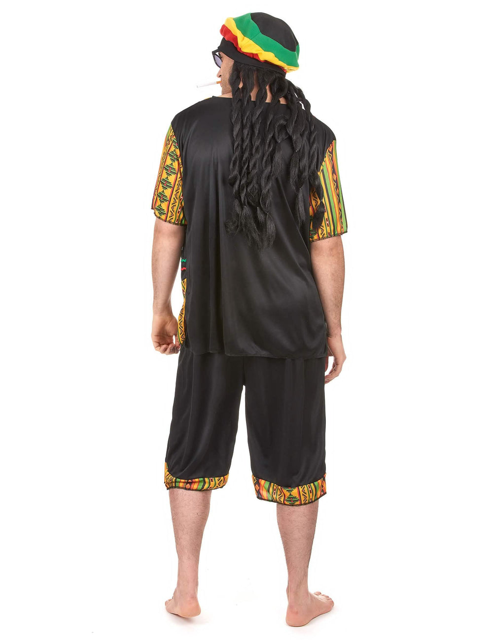 Pohled zezadu na rastafariánský kostým pro muž**?