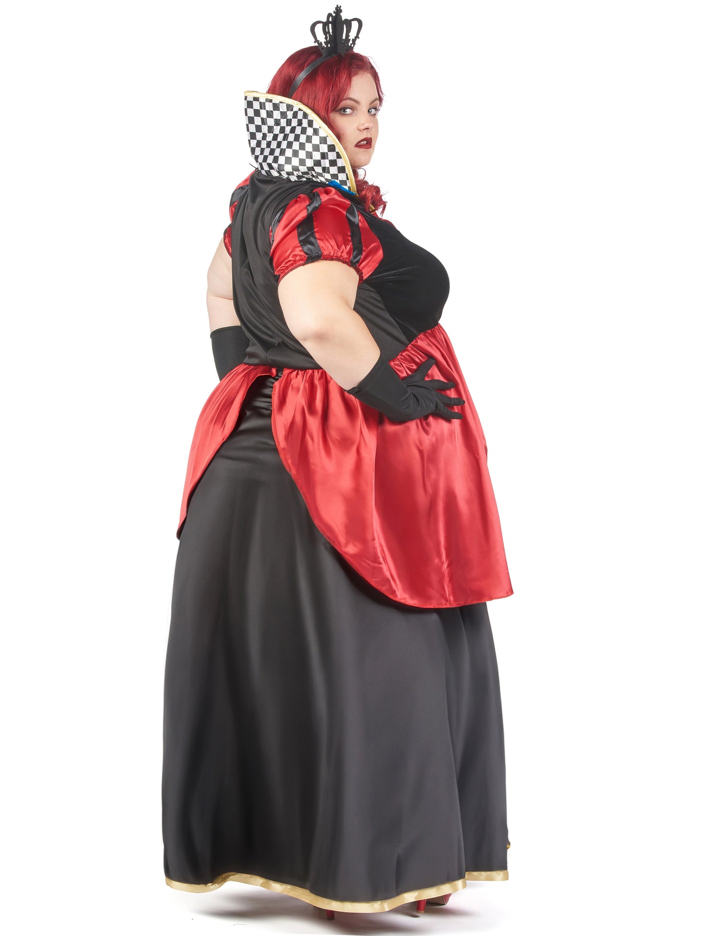 Dlouhý kostým Královny srdcí pro ženy