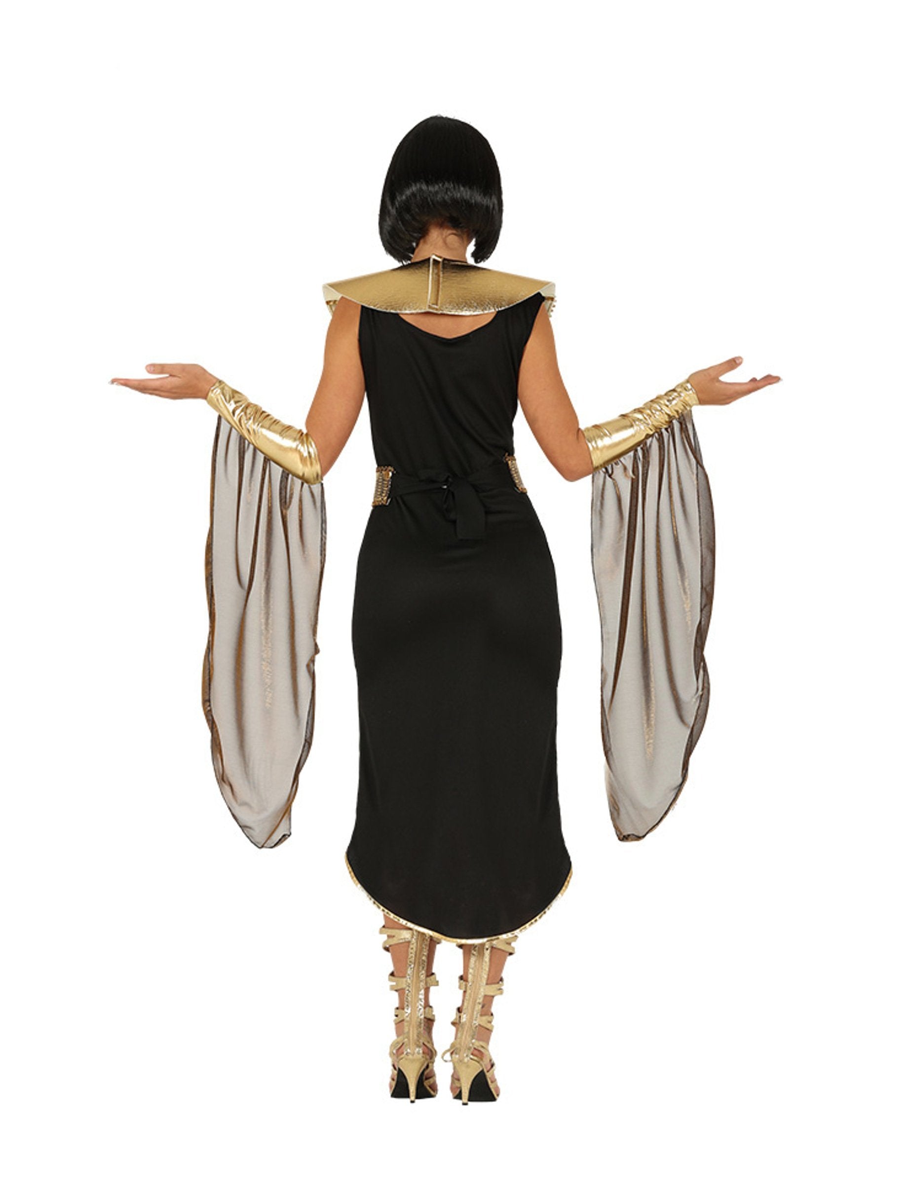 Vue de dos du déguisement reine égyptienne