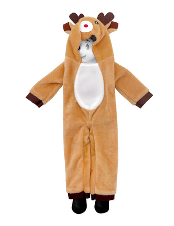 Vánoční kostým soba pro zlomyslnou panenku elfa