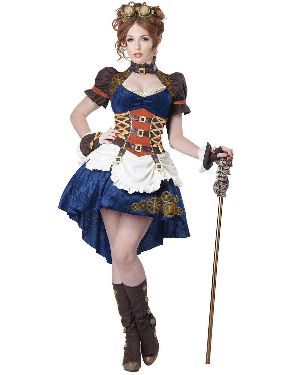 Kostým pro pár Steampunk retro-futuristický pro dospělé