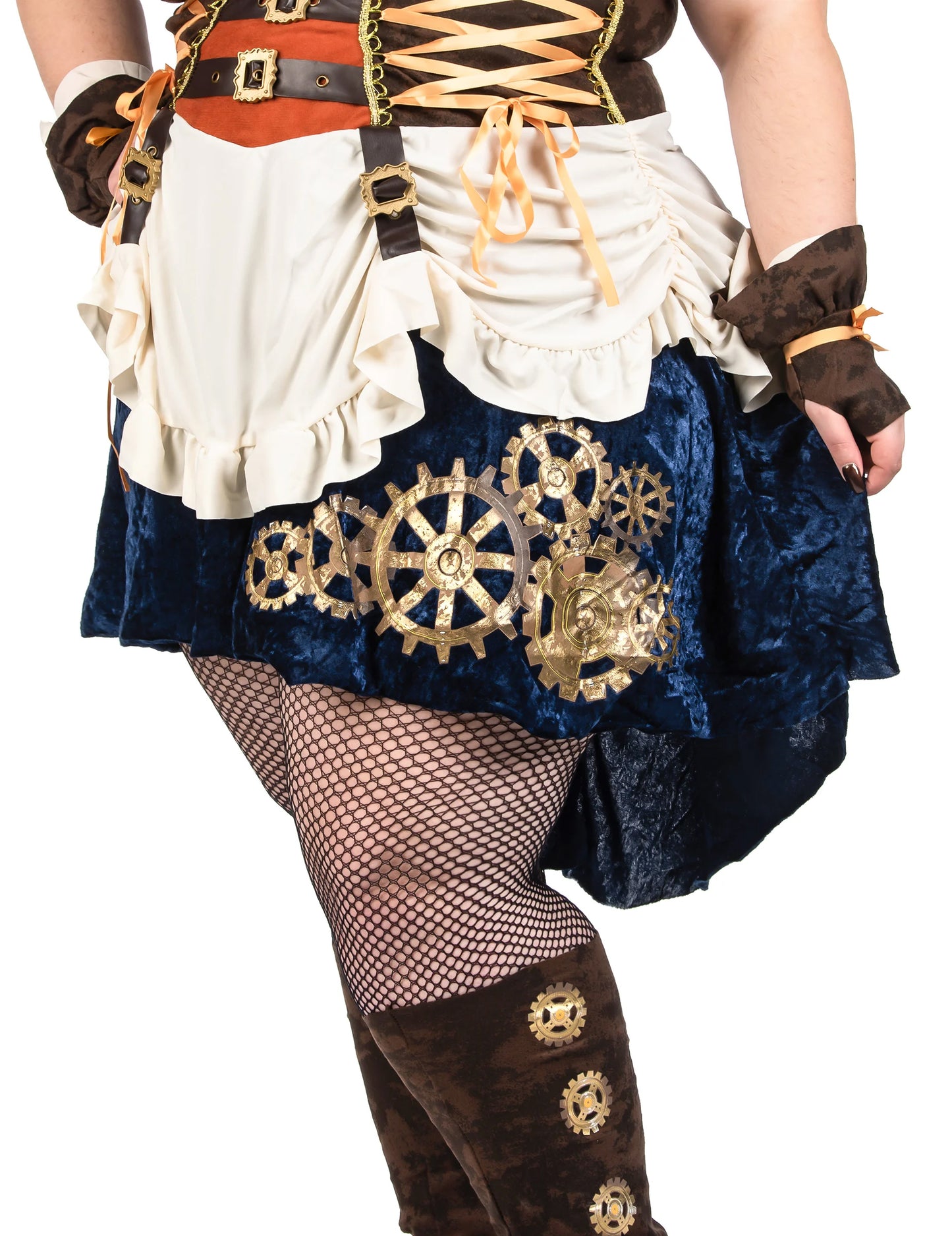 Dámský steampunk retro futuristický kostým pro větší děti