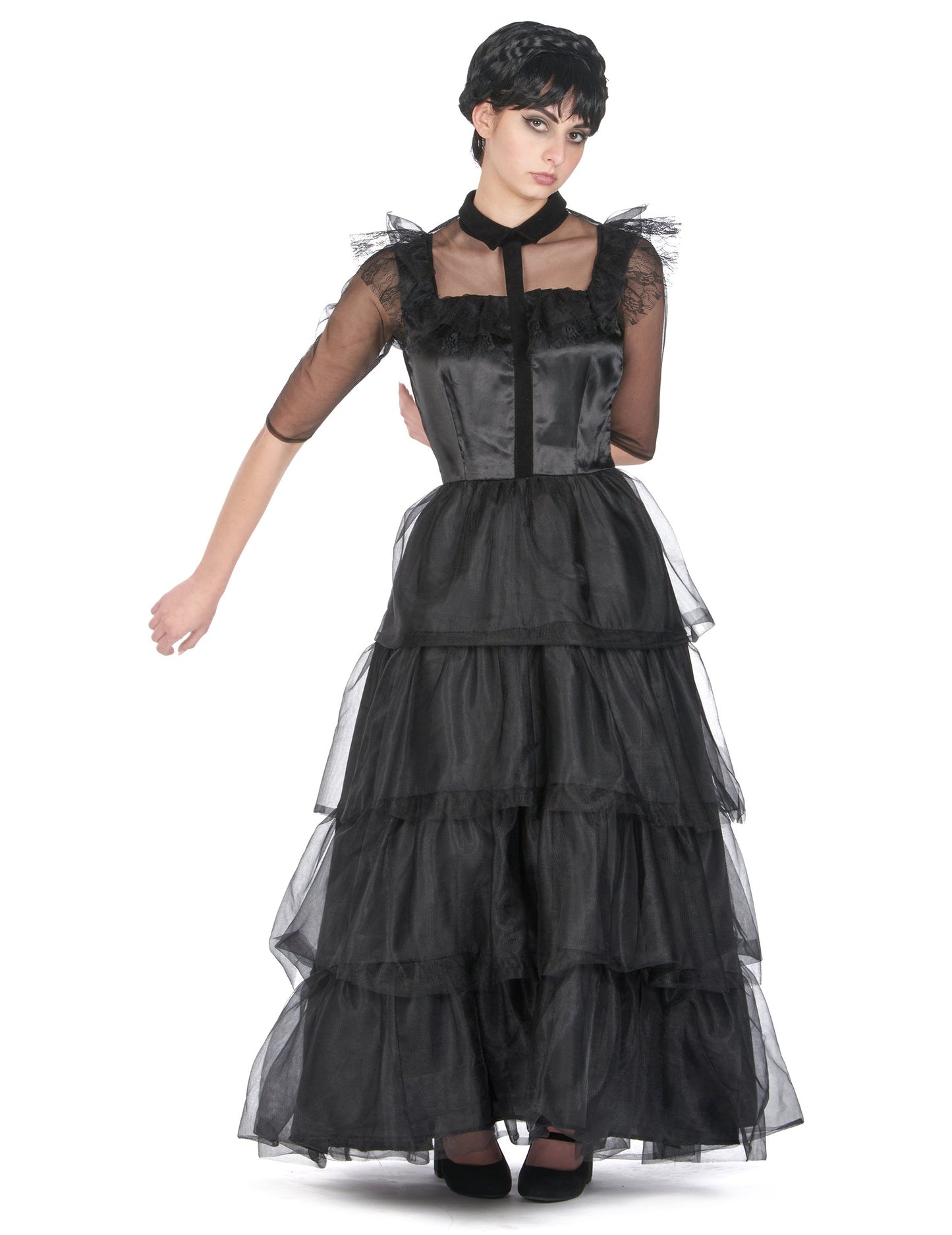 Vue d'ensemble du déguisement robe de bal gothique