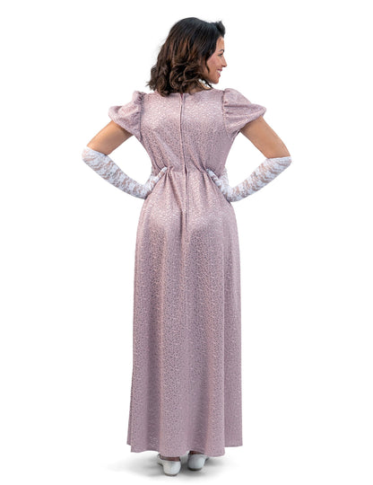Vue de dos du déguisement robe empire pour femme