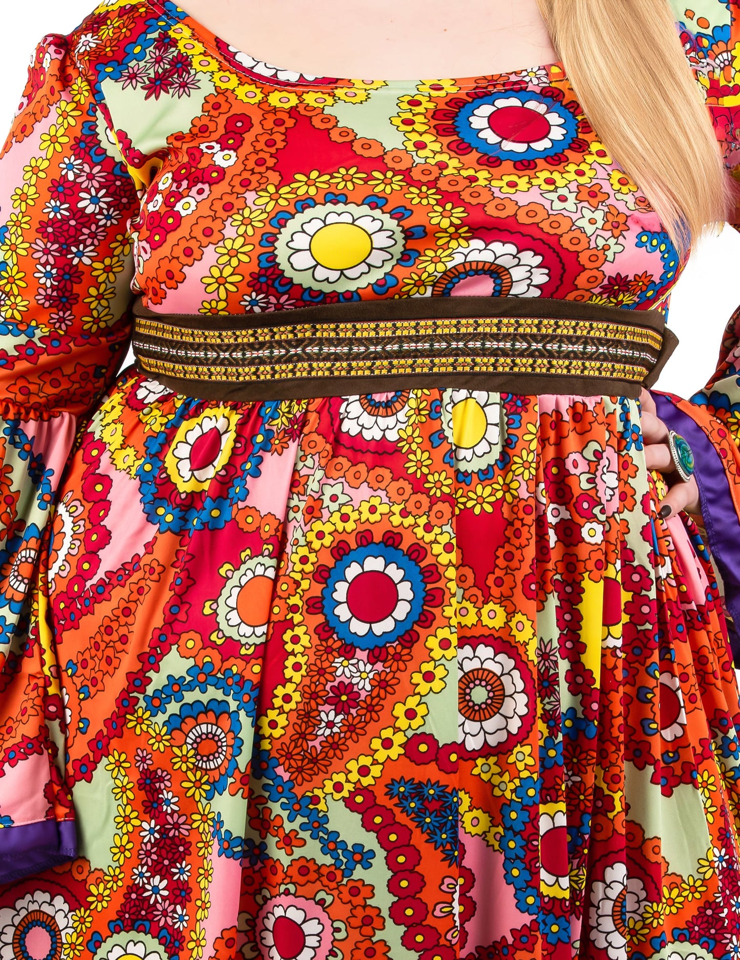 Déguisement robe hippie grande taille femme