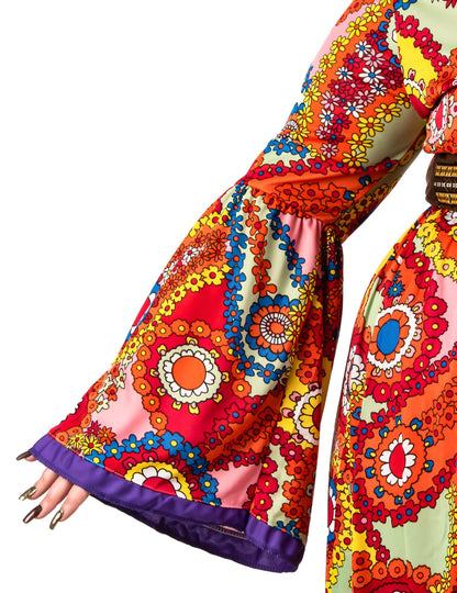 Dámský kostým hippie pro plnoštíhlé ženy