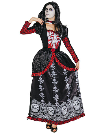 Dámský kostým Dlouhé šaty Dia de los Muertos