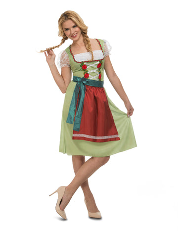Dámský zelený kostým na Oktoberfest