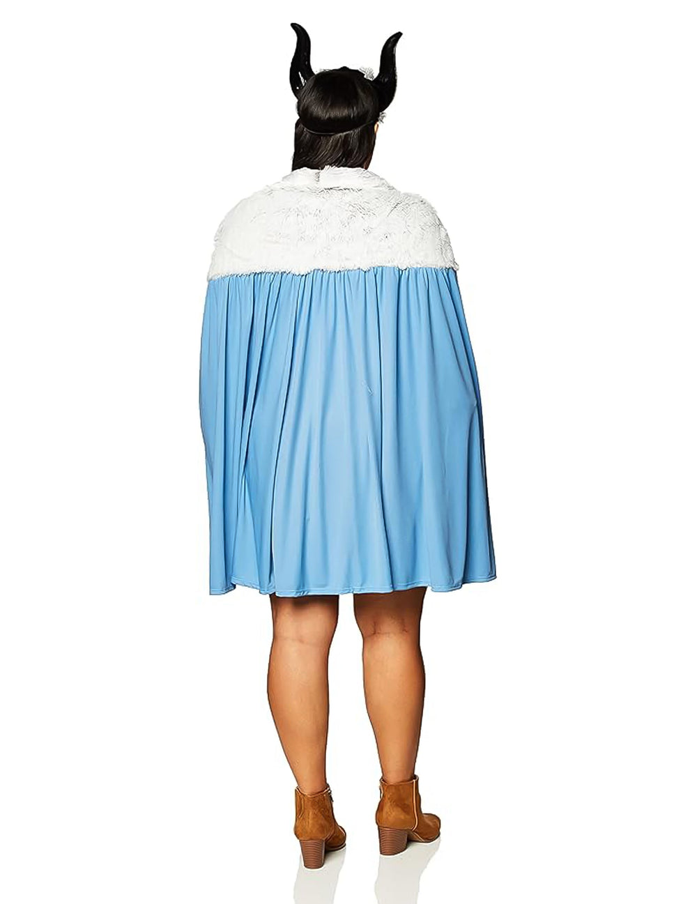 Vue de dos du déguisement robe viking pour femme