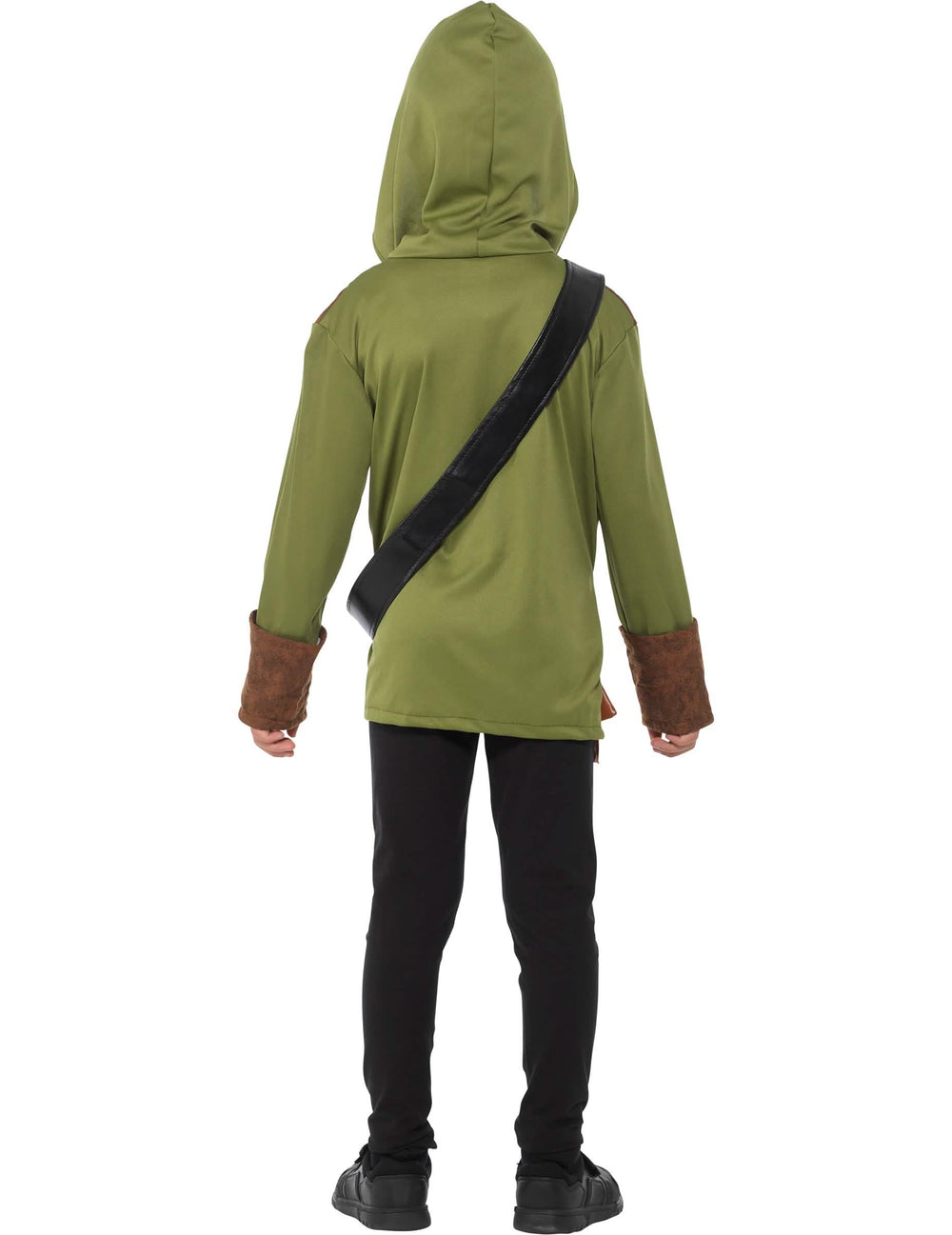 Pohled zezadu na kostým Robin Hood pro chlapce